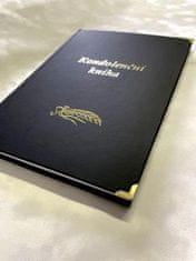 Kondolenční kniha, A4, koženkové desky, 70 listů, černá