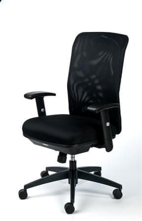 MAYAH Manažerská židle "Jumpy", textilní, černá, černá základna, 11539-02