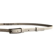 Penny Belts Dámský kožený opasek 15-1-00 White (Délka pásku 100 cm)