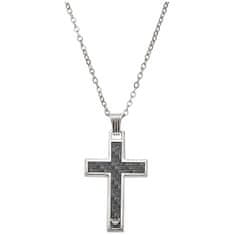 Emporio Armani Pánský ocelový náhrdelník Kříž EGS1705040