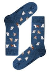 John Frank Pánské ponožky JFLSFUN128, Modrá, UNI