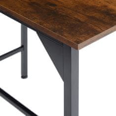 tectake Jídelní stůl Belfast 120x75x75cm - Industrial tmavé dřevo