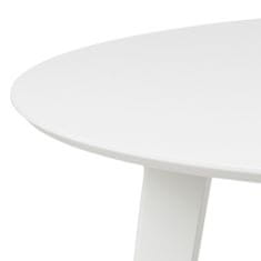 Design Scandinavia Jídelní stůl Roxby, 105 cm, bílá