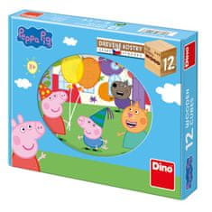 Dino Toys Dřevěné kostky - Peppa Pig 12