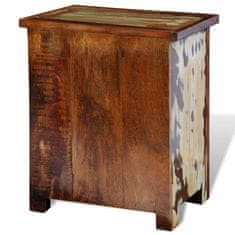 Vidaxl Noční stolek se 2 zásuvkami masivní recyklované dřevo