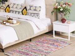 Beliani Různobarevný bavlněný koberec 80x150 cm BELEN