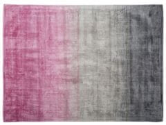 Beliani Koberec šedě-růžový 160 x 230 cm krátkovlasý ERCIS