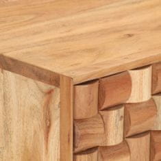 Greatstore Příborník 75 x 35 x 65 cm masivní akáciové dřevo