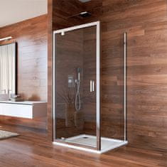 Mereo Lima sprchový kout, 100x100x190 cm, pivotové dveře a pevný díl, sklo Čiré CK86933K - Mereo