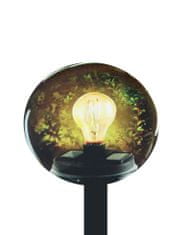 TimeLife Solární led světlo skleněná koule styl žárovka 18x33cm