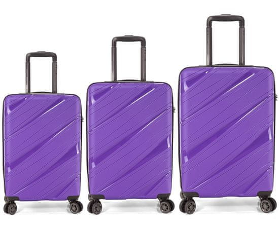 BENZI Sada kufrů BZ 5627 Purple 3-set