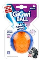 GiGwi Hračka pes Ball míček M transparentní modro/oran