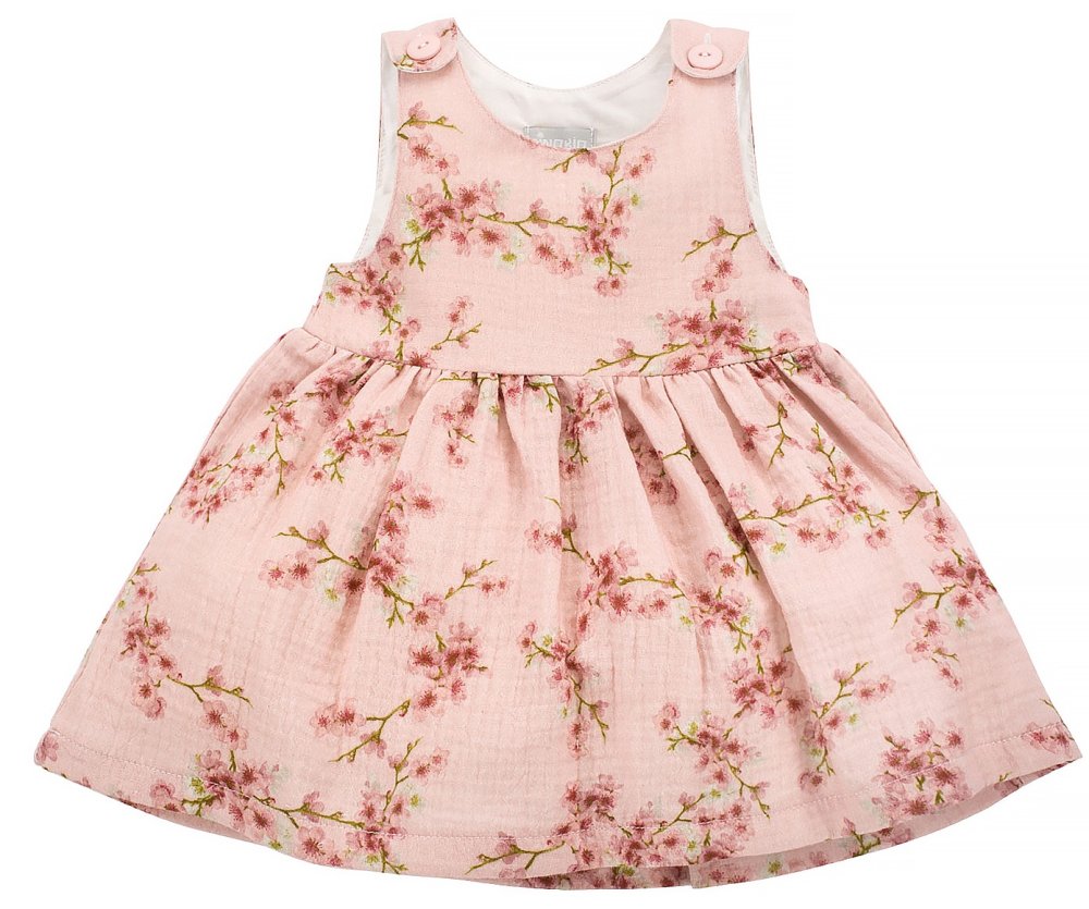 PINOKIO dívčí šaty z organické bavlny Summer Mood 1-02-2201-750 růžová 104