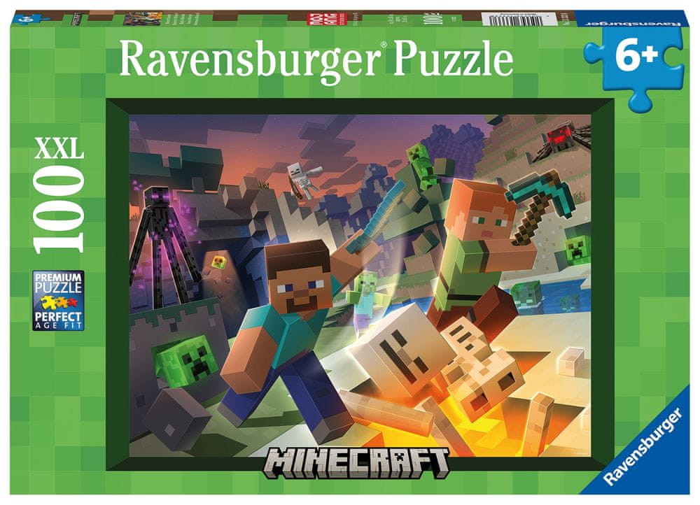 Levně Ravensburger Minecraft: Monstra z Minecraftu 100 dílků