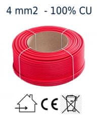 EVERCON solární kabel 4 mm vnitřní červený - 10 metrů