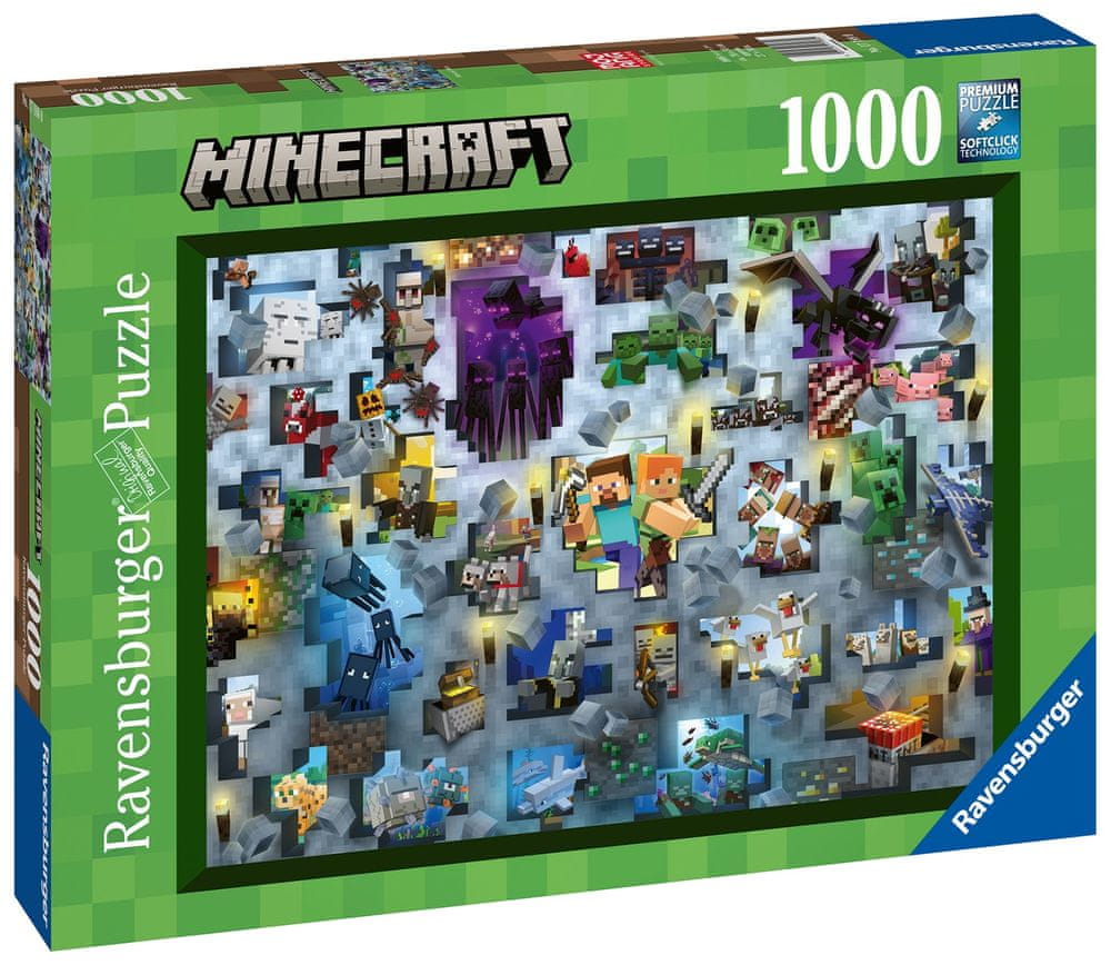 Levně Ravensburger Challenge Puzzle: Minecraft 1000 dílků