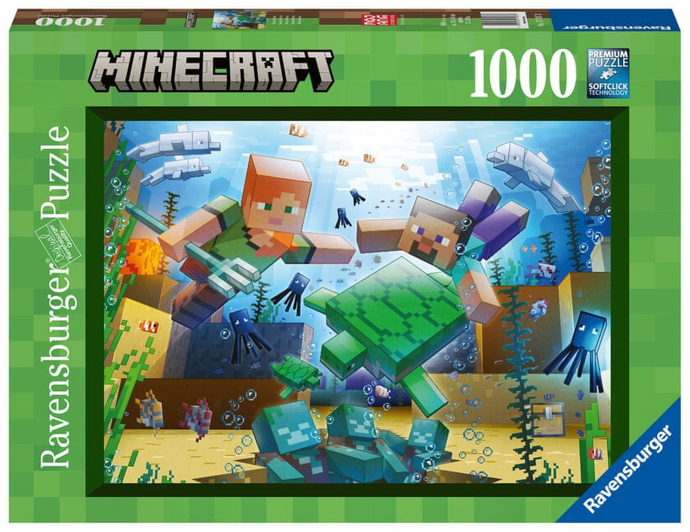 Levně Ravensburger Puzzle Minecraft 1000 dílků