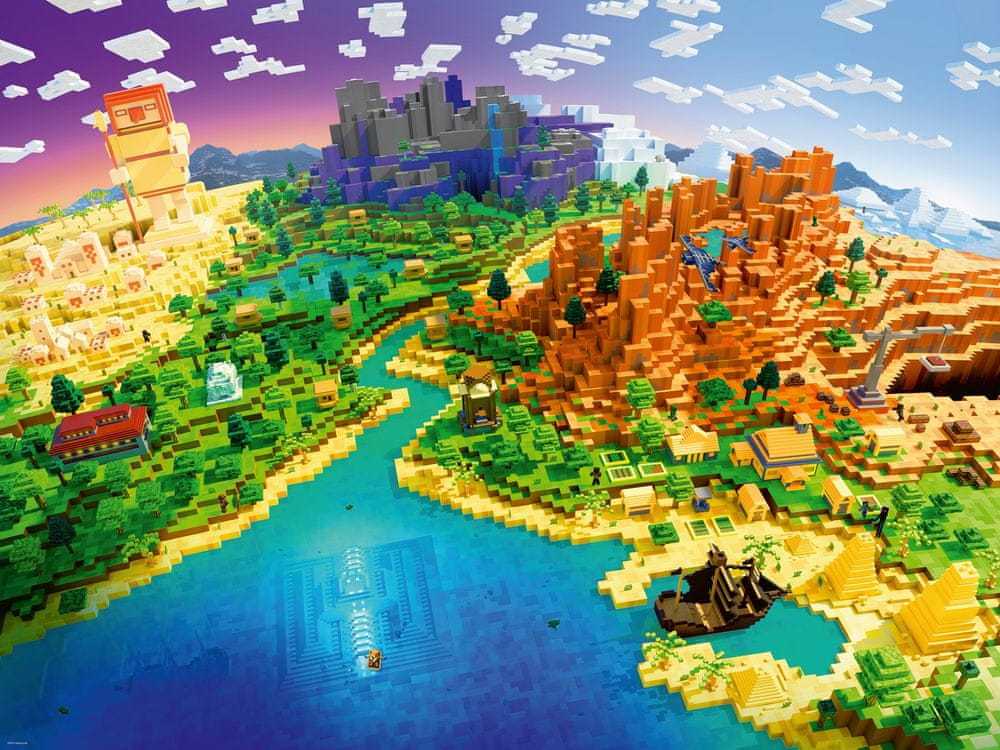 Levně Ravensburger Minecraft: Svět Minecraftu 1500 dílků