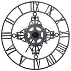 Petromila Nástěnné hodiny stříbrné 78 cm kov
