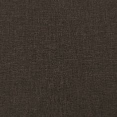 Greatstore 2místná rozkládací pohovka tmavě hnědá textil