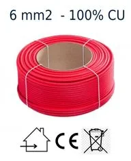 EVERCON solární kabel vnitřní červený 6 mm2 - balení 10 metrů