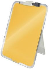 Leitz Skleněná tabulka "Cosy", žlutá, stolní, 39470019