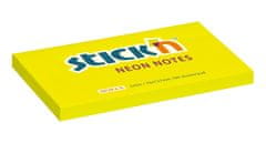 HOPAX Samolepící bloček Stick'n 21135 | 127x76 mm, 100 lístků, neonově žlutá