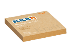 HOPAX Samolepící bloček Stick'n Kraft 21639 | 76x76 mm, 100 lístků, světle hnědá