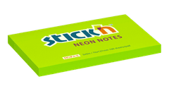 HOPAX Samolepící bloček Stick'n 21171 | 127x76 mm, 100 lístků, neonově zelená