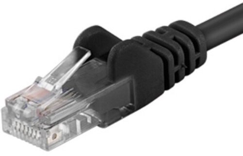 PremiumCord Patch kabel UTP RJ45-RJ45 level 5e, 5m, černá