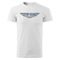 Grooters Pánské tričko Top Gun: Maverick - Logo, bílé Velikost: XXL