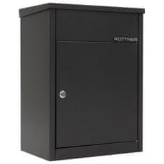 Rottner Parcel Keeper 500 schránka na balíky černá | Cylindrický zámek | 38 x 53.5 x 25 cm