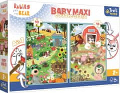 Trefl Oboustranné puzzle Treflíci na statku BABY MAXI 2x10 dílků