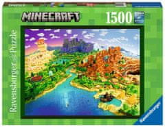 Ravensburger Puzzle Minecraft: Svět Minecraftu 1500 dílků