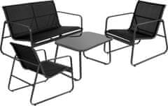 ProGarden Zahradní nábytek lavice + 2 židle a stůl PROGARDEN sada 4 ks