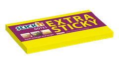 HOPAX Samolepící bloček Stick'n Extra Sticky 21674 | 127x76 mm, 90 lístků, neonově žlutá
