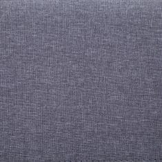 Vidaxl Lavice s úložným prostorem 116 cm světle šedá polyester