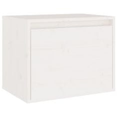 Vidaxl Nástěnná skříňka bílá 45 x 30 x 35 cm masivní borové dřevo