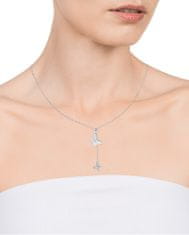 Viceroy Elegantní stříbrný náhrdelník s motýlky Trend 13047C000-30