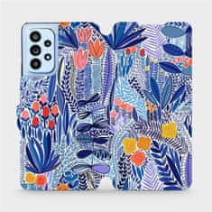 Mobiwear Flip pouzdro na mobil Samsung Galaxy A53 5G - MP03P Modrá květena