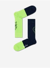 Happy Socks Sada dvou párů zeleno-modrých ponožek s motivem Happy Socks 41-46
