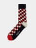 Happy Socks Červeno-bílé vzorované ponožky Happy Socks 36-40