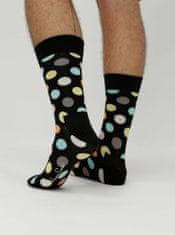 Happy Socks Černé puntíkované ponožky Happy Socks Big Dots 36-40