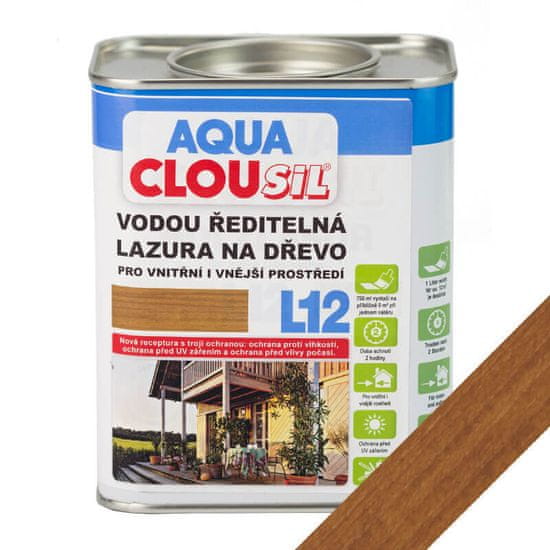 Clou Vodou ředitelná lazura L12 AQUA CLOUsil, č.2 dub, ekologicky nezávadná lazura na dřevo, vhodná pro interiér i exteriér, chrání dřevo po dlouhou dobu před vlhkostí i UV zářením.