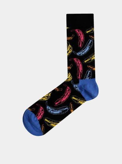 Happy Socks Černé vzorované ponožky Happy Socks Andy Warhol Banana
