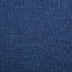 Vidaxl Hranaté křeslo modré textil
