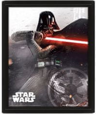 CurePink Proměňovací 3D obrázek Star Wars|Hvězné Války: Vader vs. Skywalker (26 x 20 cm)