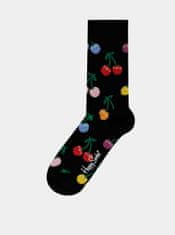Happy Socks Černé vzorované ponožky Happy Socks Cherry 41-46