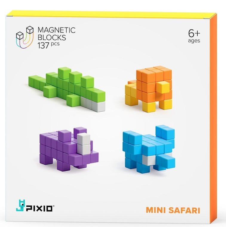 PIXIO Mini Safari magnetická stavebnice