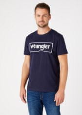 Wrangler Pánské tričko WRANGLER W7H3D3114 FRAME LOGO TEE NAVY Velikost: M